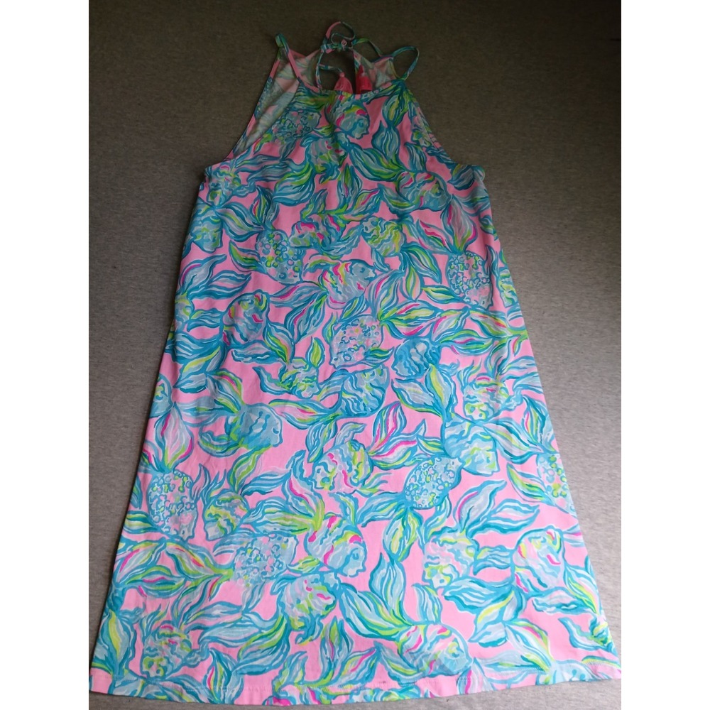 Lilly Pulitzer Dress Medium Margot Swing Beach Resort Bohemian Tassel Pima